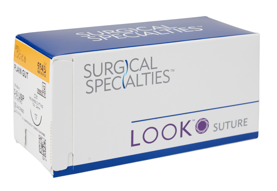 Look C31 Plain Gut Suture 30 45cm Central Dental